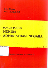 POKOK - POKOK HUKUM ADMINISTRASI NEGARA