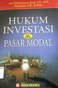 HUKUM INVESTASI & PASAR MODAL