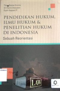 PENDIDIKAN HUKUM, ILMU HUKUM & PENELITIAN HUKUM DI INDONESIA