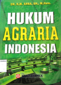 HUKUM AGRARIA INDONESIA