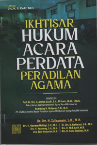 Ikhtisar Hukum Acara Perdata Peradilan Agama