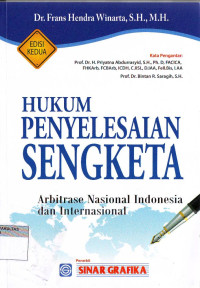 HUKUM PENYELESESAIAN SENGKETA: ARBITRASE NASIONAL INDONESIA DAN INTERNASIONAL