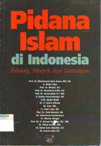 PIDANA ISLAM DI INDONESIA: PELUANG, PROSPEK, DAN TANTANGAN